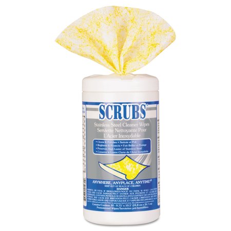 Scrubs Towels & Wipes, Polypropylene, 30 Wipes, Lemon 91930